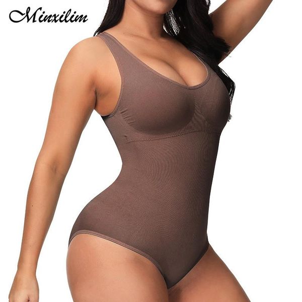 

women's shapers women reductive slimming bodysuit sleeveless shapewear control body shaper waist trainer corsets jumpsuit underwear, Black;white