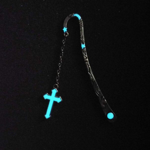 

bookmark luminous cross bookmarks retro glowing exquisite metal sun and moon stars fluorescent multi-purpose jewelry