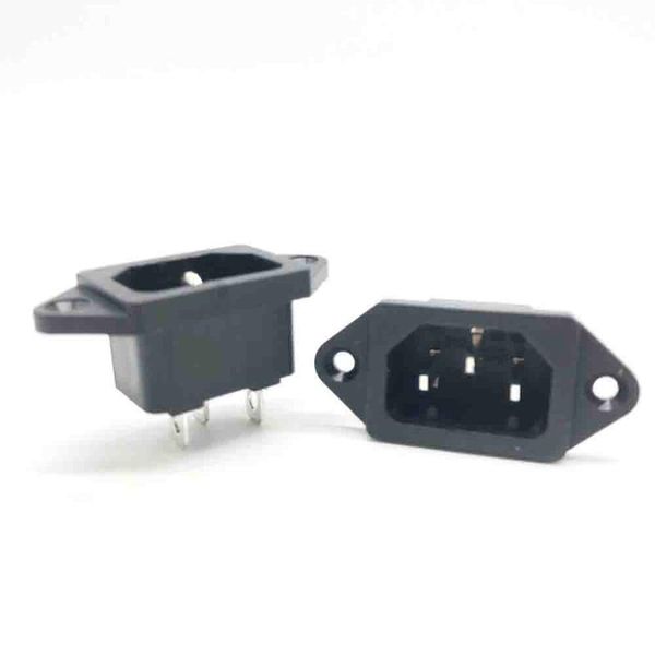 

smart power plugs nichel plated iec inlet mains socket male panel entry plug hifi