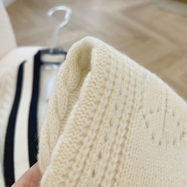 

women's sweaters women sweater cardigan spring autumn winter long sleeve striped v-nevk knitted hollow out elegant high street chi, White;black