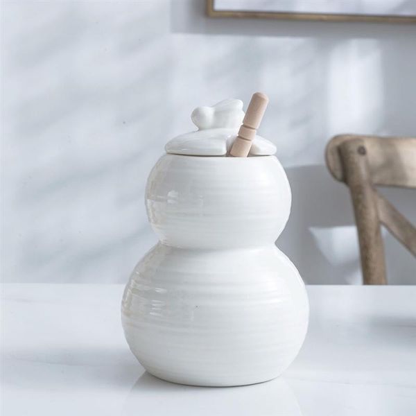 

1pc honey jar pot storage container can spoons