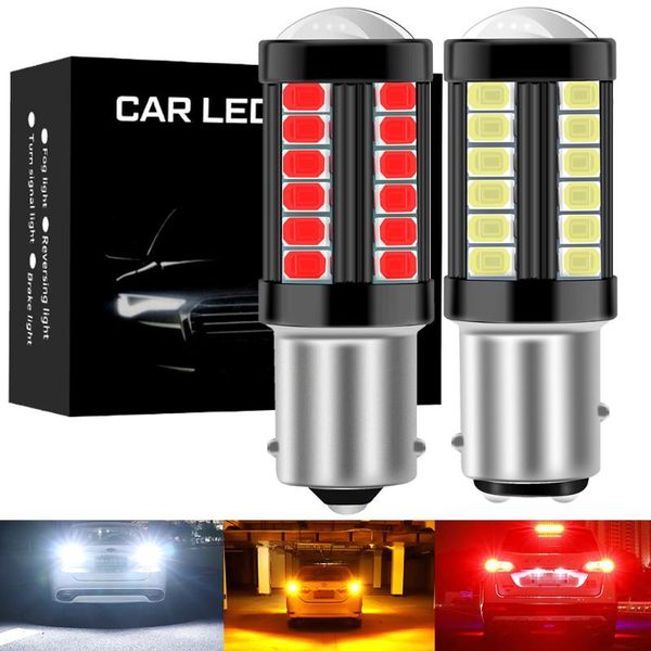 

emergency lights 2pcs p21w led 1156 ba15s bulb bau15s py21w 1157 bay15d p21/5w 21/5w t20 7443 t25 3157 car turn signal lamp 1200lm auto