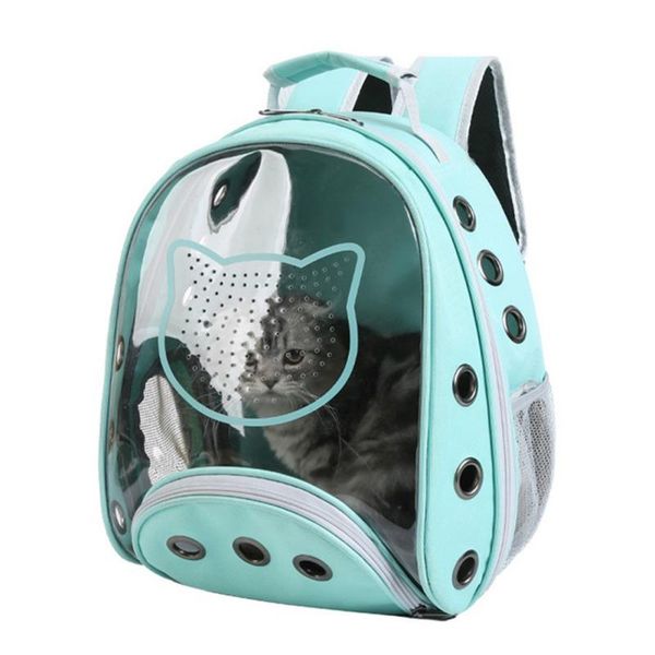 

transparent cat bag go out portable space pet backpack supplies* carriers,crates & houses