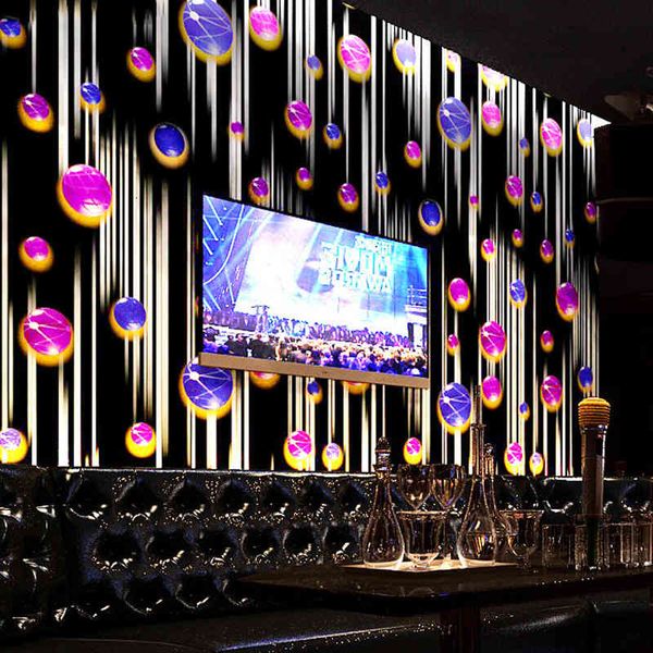 

ktv wallpaper 3d three-dimensional personality fashion flash bar el fancy ballroom box theme room