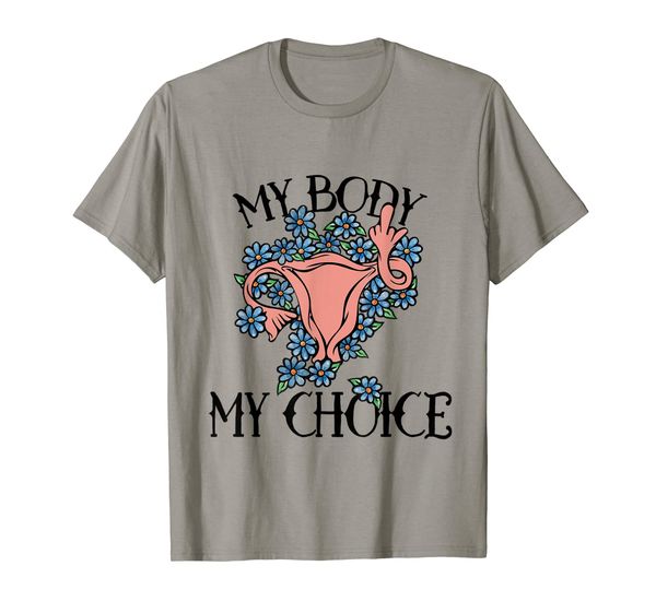 

my body my choice t-shirt feminist pro-choice floral tee, White;black