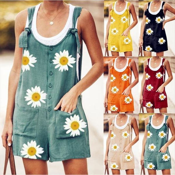 

loose vintage summer shorts womens jumpsuit plus size big large strap camis pocket casual colors rombers jumpsuits playsuits bodysuits, Black;white