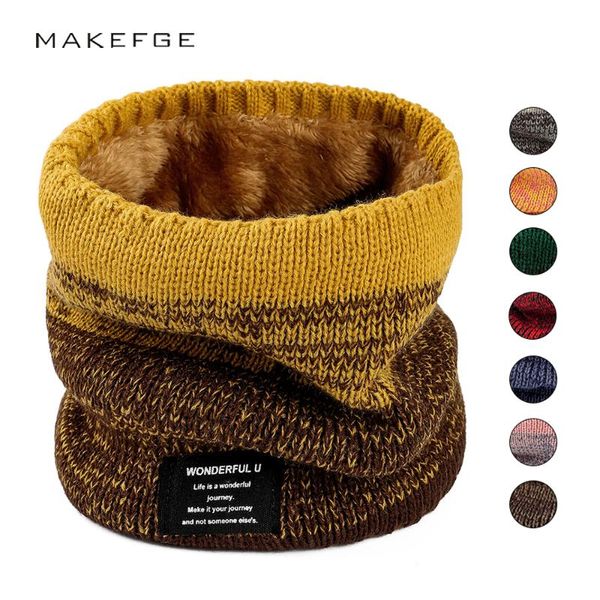 

scarves scarf men/women winter warmth ring bib velvet letter label gradient in order to protect the neck and ears plus thick, Blue;gray