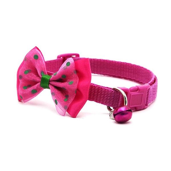 

1pc adjustable cat dog collar holiday cats bow tie pet neck strap grooming accessories puppy necklace collars & leads