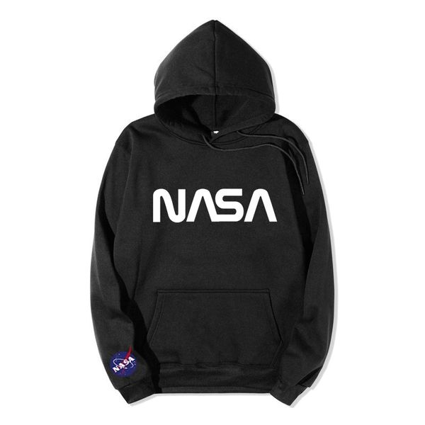 

trendy nasa astronaut with plush sweater trend hoodie, Black