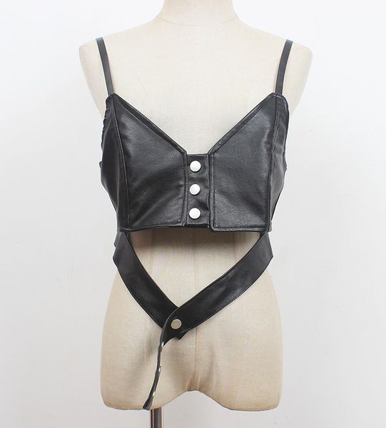 

belts women's runway fashion black pu leather vest cummerbunds female dress corsets waistband decoration wide belt r1445, Black;brown
