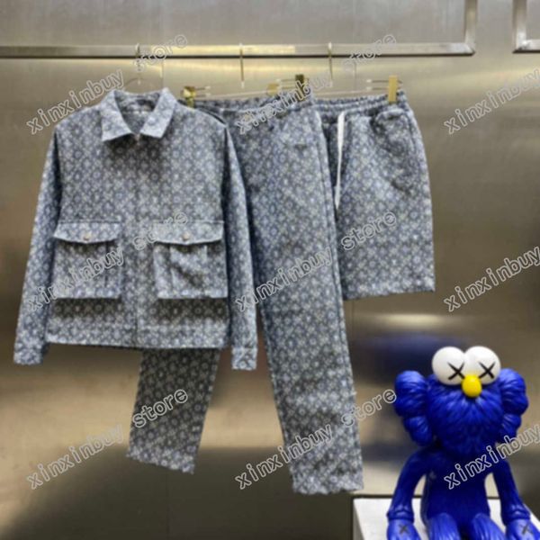 

2022ss21ss designers mens womens jackets pant shorts denim jacquard wash man paris fashion t-shirt tees street short sleeve luxurys tshirts, Black;brown