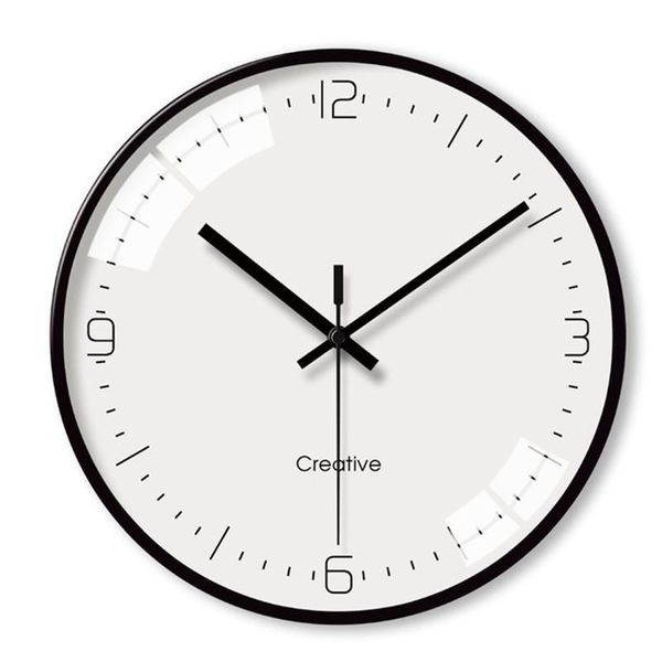 

luxury modern wall clock living room decoration nordic watches home decor creative fashion hd glass silent clocks gift