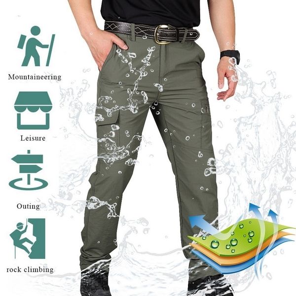 

men's jeans classic male casual cargo pants in the open air tactic army breathable soft-breezes lead to dmilitary proof military water, Blue
