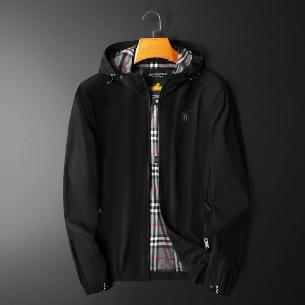 

the fine fleece hoodies men's jacket embroidered hooded 2021 volume casual, Black