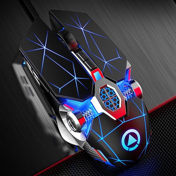 

wired optical usb mice gaming mouse 7 button led backlit 3200dpi silent for pc