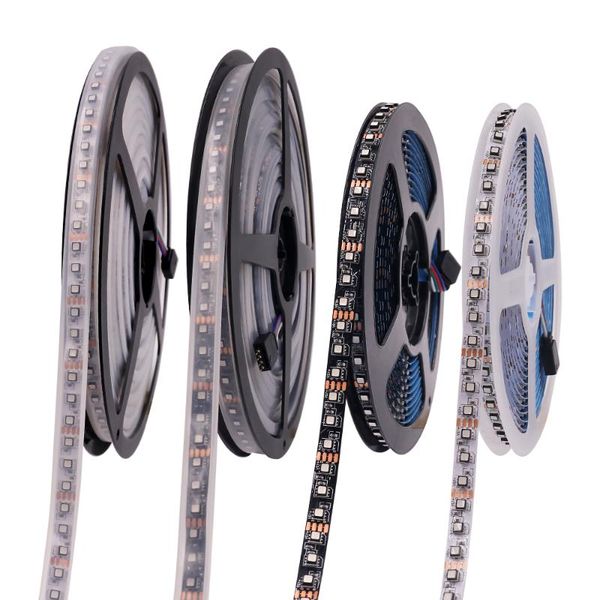 

strips rgb led strip light 3535 5m 12v ribbon 60led 120led 300/600 pixels flexible lights ip30 ip67 waterproof decoration