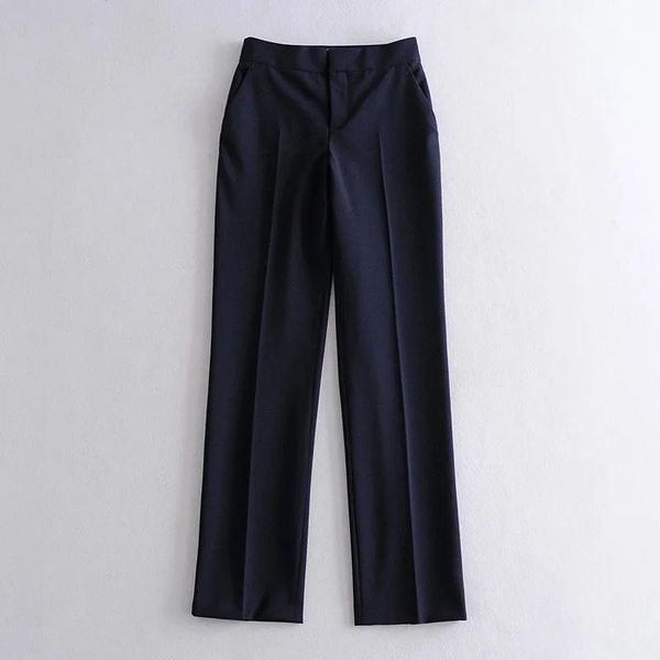 

loose pantalon taille haute femme slim navy autumn style women's clothing office lady punk trousers pants & capris, Black;white