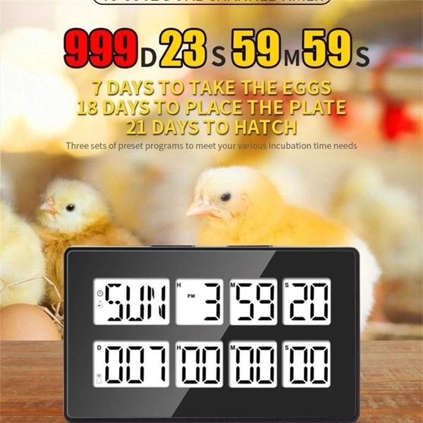 

desk & table clocks multifunctional dual channel timer color backlight time display countdown cooking clock snooze alarm calendar great date
