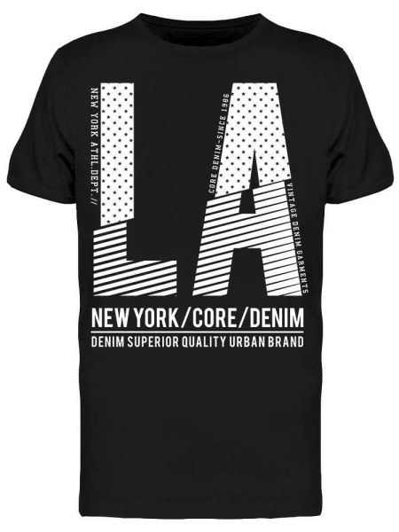

la new york core tee men's -image by shutterstock, White;black