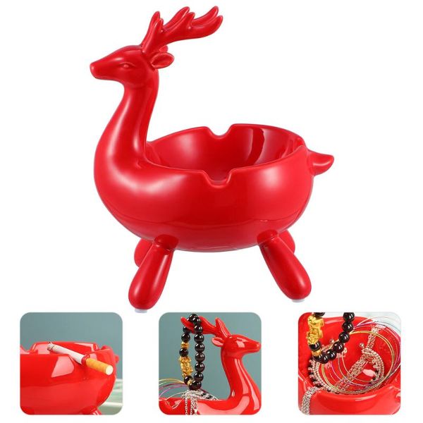 

gift wrap 1pc deer storage box lovely ceramic case beautiful home decoration