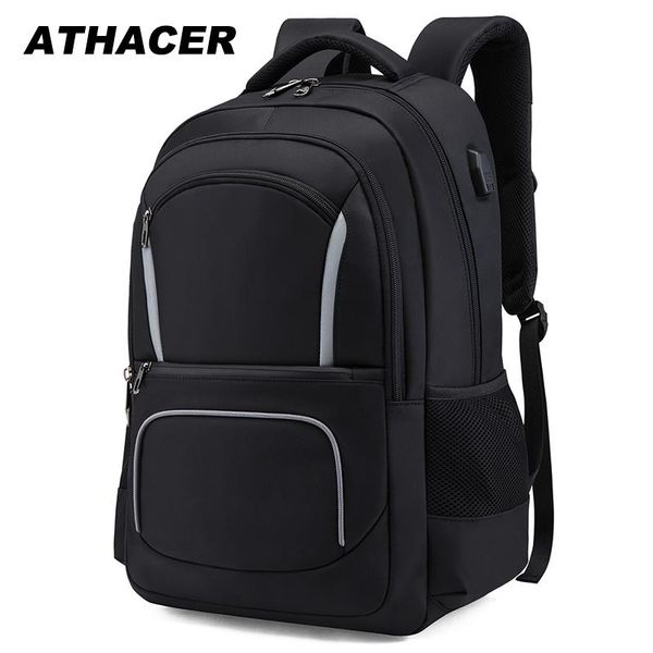 

backpack athacer waterproof large capacity multifunctional durable lapbag men usb charging travel business school bags women
