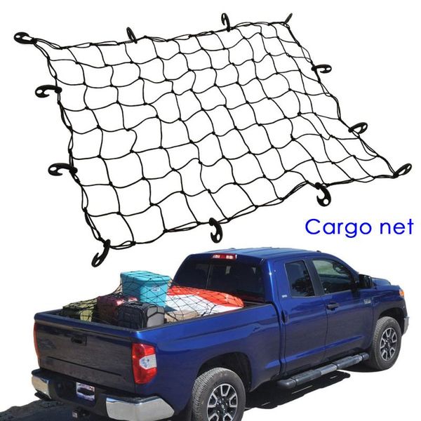 

car organizer suv pick-up trucks roof luggage carrier auto accessory cargo basket elasticated net trunk