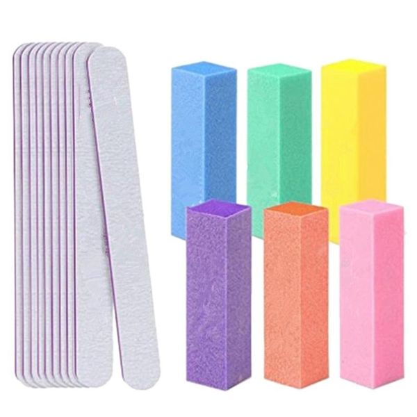 

nail art kits 16pcs files and buffers,professional manicure tools kit for pedicure tool