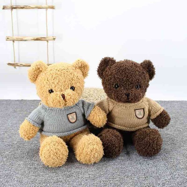 

new teddy bear plush toy large doll children's sweater bear gift