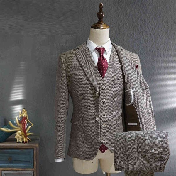 

men's suits & blazers casual men gray business formal dress mens british style groom wedding tuxedo 3-piece traje novio pink a7b9, White;black
