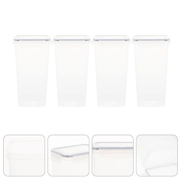 

storage bottles & jars 4pcs grain canisters airtight tanks food box