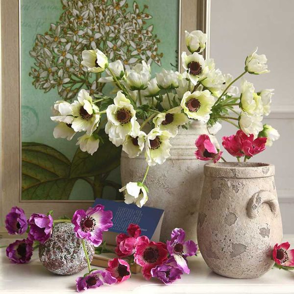 

decorative flowers & wreaths corn poppy artificial branch for diy home floral arrangement fake wedding party decoration ornament