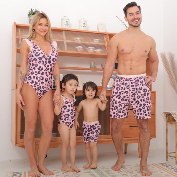 

family women swimwear girls swimsuit one piece children kids boy swim wear beachwear men pants swimming suit one-piece suits