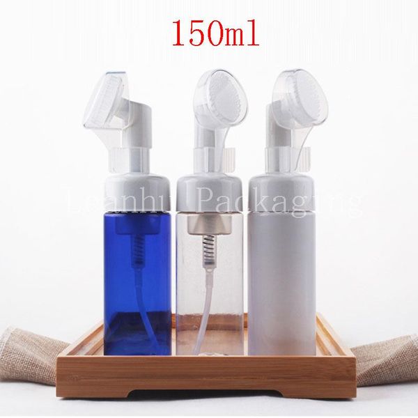 

wholesale 150ml silicone foam bottle ,150cc cleaning cream/shampoo/shower gel packaging container storage bottles & jars