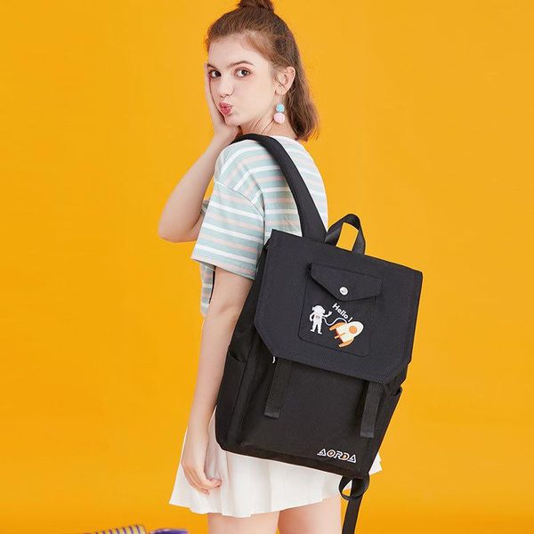 

outdoor bags backpack female korean student schoolbag male campus leisure large-capacity computer