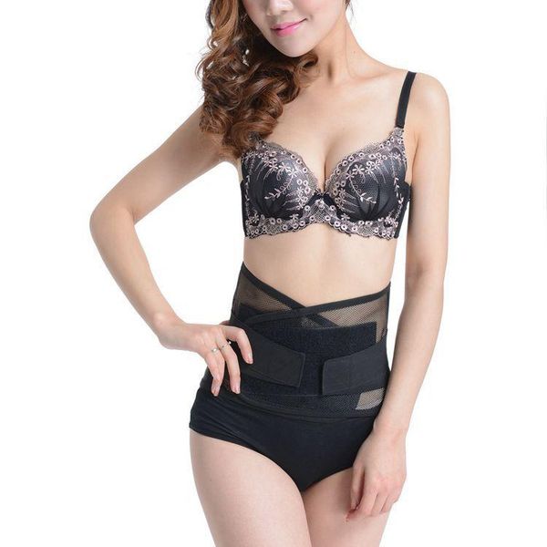 

breathable mesh women slim belt ajustable belly band body shaper waist support tummy trimmer fat burne sport safety, Black;gray