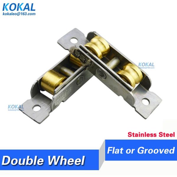 

plastic steel door and window pulley 88 type stainless copper wheel 77 roller double groove 14/16mm other hardware