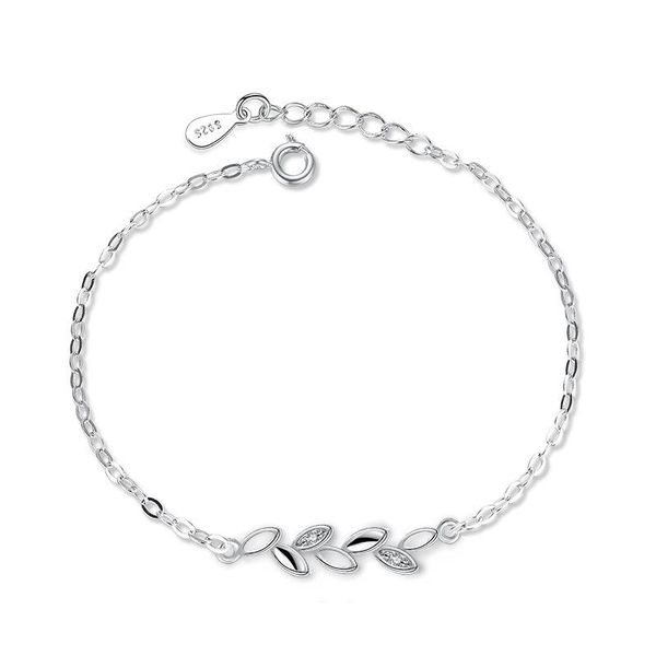 

charm bracelets korean leaf charms bracelet lucky silver plated for women & bangles jewelry femme bileklik scf1719, Golden;silver