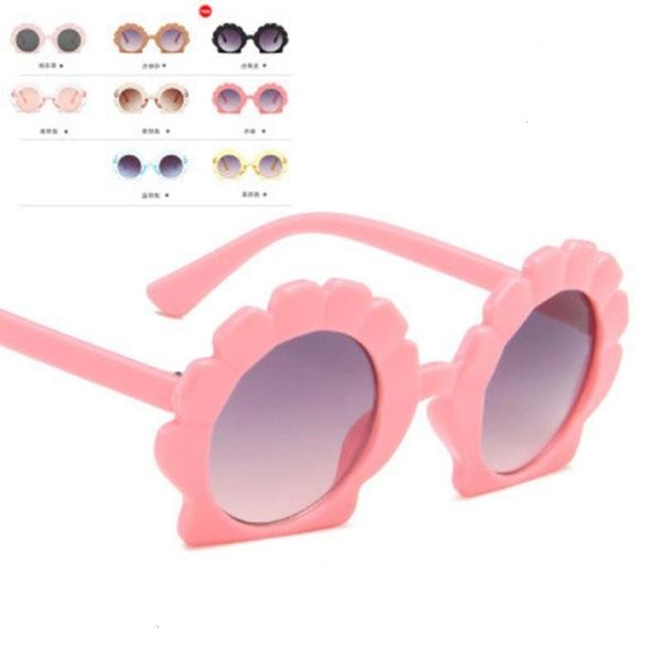 

sunglasses fashionable sun frames cute irregular shell sunglasses children polygon cartoon sun glasses kids boys girls fashion shades comfor, Black