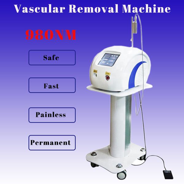 

spider vein removal machine 980nm wavelength diode laser vascular remover red vein treatment portable design home use, Black