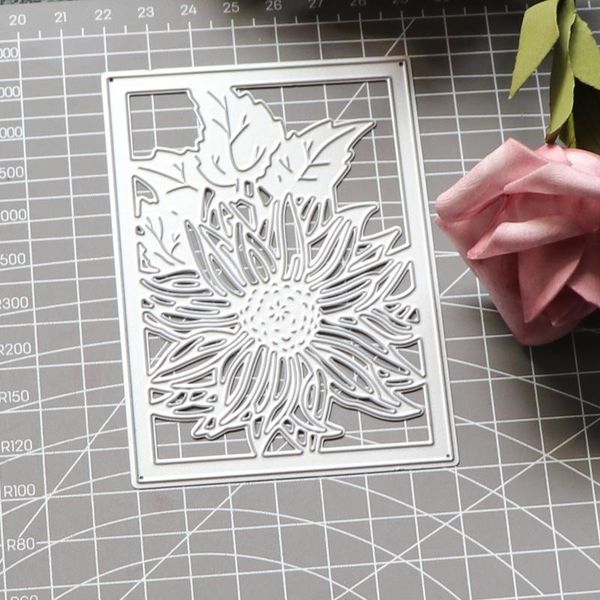 

painting supplies rectangle border flower leaf metal cutting dies scrapbook embossing cut die card diy stencils production