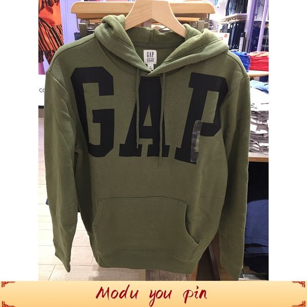 

brand hoodie gap men's hooded sweater warm plush 791339 509807 567861, Black