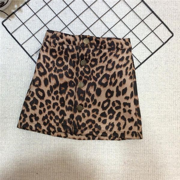 

skirts leopard skirt girls fall 2021 fashion brand design leather short for baby kids 2-7y toddler pettiskirt, Blue