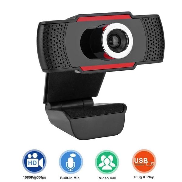 

webcams hd 1080p webcam mini computer pc webcamera with microphone rotatable cameras for live broadcast video calling conference work