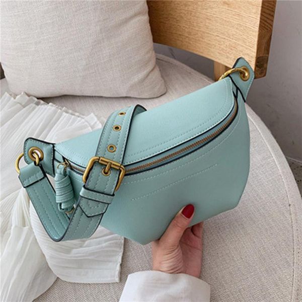 

women waist packs leather fanny letter belt bags shoulder wild messenger fashion chest crossbody bag pouch