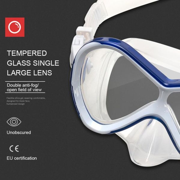 

diving masks children anti-fog uv waterproof dive glasses silicone gear scuba goggles equipment snorkel adults kids 2021