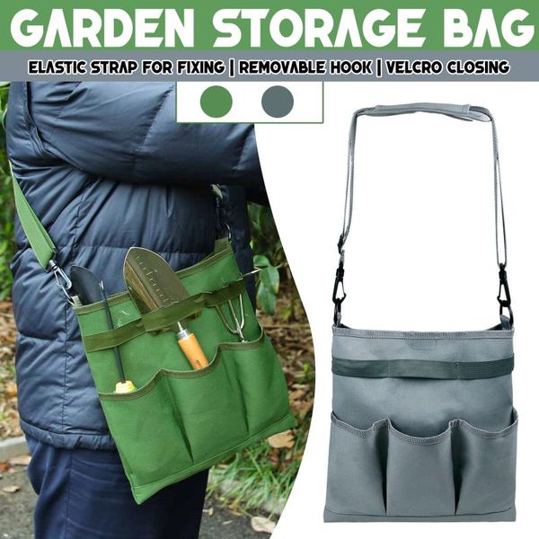 

waterproof canvas garden tool storage bag portable shoulder toolbox organizer bags accessories 2021