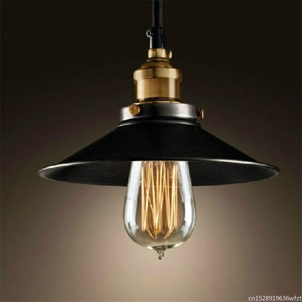 

pendant lamps nordic retro lights american industrial decor living room lamp restaurant black luminaire shade kitchen fixtures