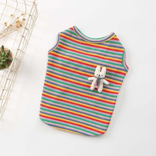 

dog cloth cotton elastic jacquard cat striped pet summer cold vt