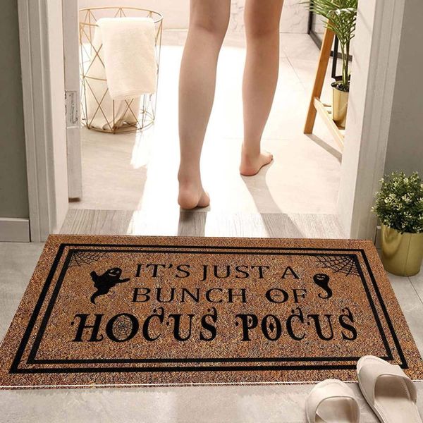 

carpets halloween pumpkin head bat doorway carpet doormat welcome home mat non slip bottom indoor outdoor