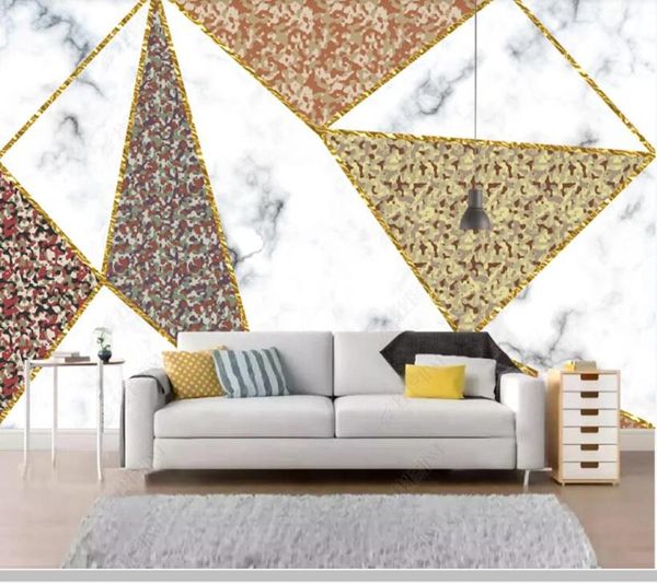 

papel de parede marble mosaic geometric pattern modern 3d wallpaper mural,living room tv wall bedroom papers home decor wallpapers